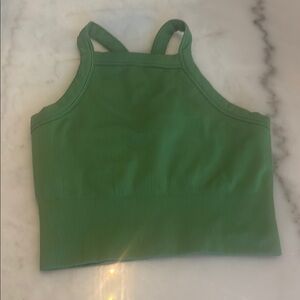 Athleta Small Green Women's Crop Tank Top